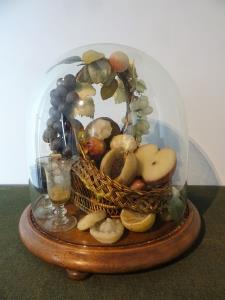 Victorian Wax Fruit Centre Table  (1).JPG